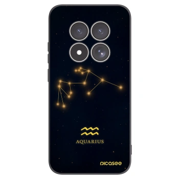 Picasee Xiaomi Redmi Note 15 Pro 4G Hülle - Schwarzes Silikon - AQUARIUS