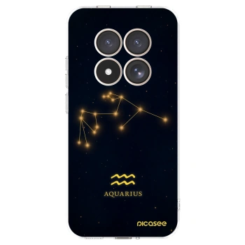 Picasee Xiaomi Redmi Note 15 Pro 4G Hülle - Transparentes Silikon - AQUARIUS