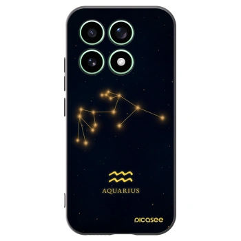 Picasee Xiaomi 17 Hülle - Schwarzes Silikon - AQUARIUS