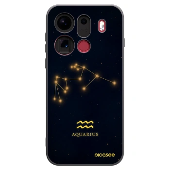 Picasee OPPO Find X9 Pro Hülle - Schwarzes Silikon - AQUARIUS