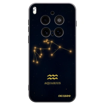 Picasee Vivo X300 Pro Hülle - Schwarzes Silikon - AQUARIUS