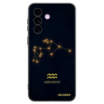 Picasee Samsung Galaxy A57 5G Hülle - Schwarzes Silikon - AQUARIUS