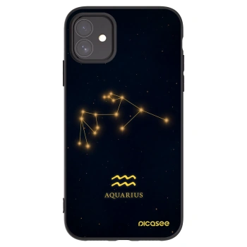 Picasee Apple iPhone 11 Hülle - Schwarzes Silikon - AQUARIUS