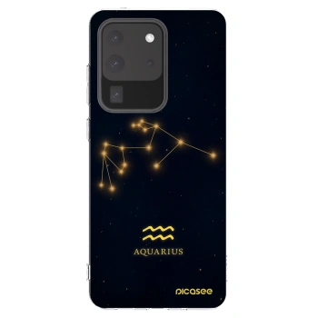 Picasee Samsung Galaxy S20 Ultra 5G G988F Hülle - Transparentes Silikon - AQUARIUS
