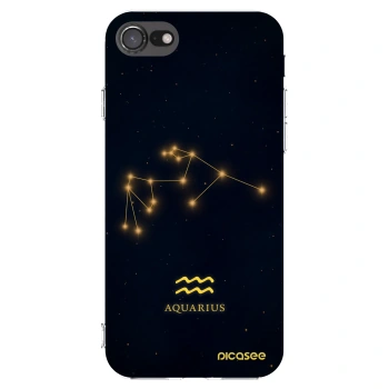 Picasee Apple iPhone SE 2020 Hülle - Transparentes Silikon - AQUARIUS