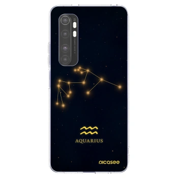 Picasee Xiaomi Mi Note 10 Lite Hülle - Transparentes Silikon - AQUARIUS