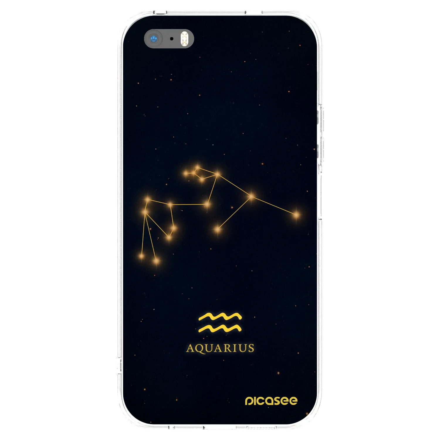 Picasee Apple iPhone 6 Plus/6S Plus Hülle - Transparentes Silikon - AQUARIUS