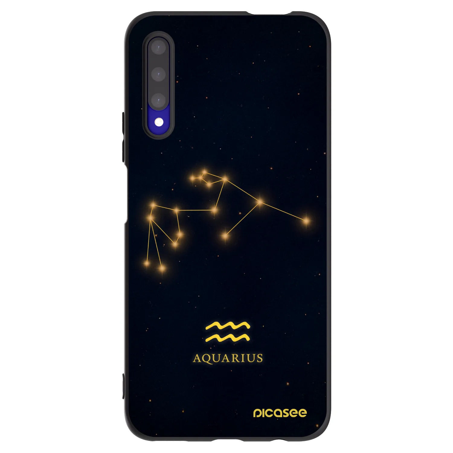 Picasee Honor 9X Pro Hülle - Schwarzes Silikon - AQUARIUS