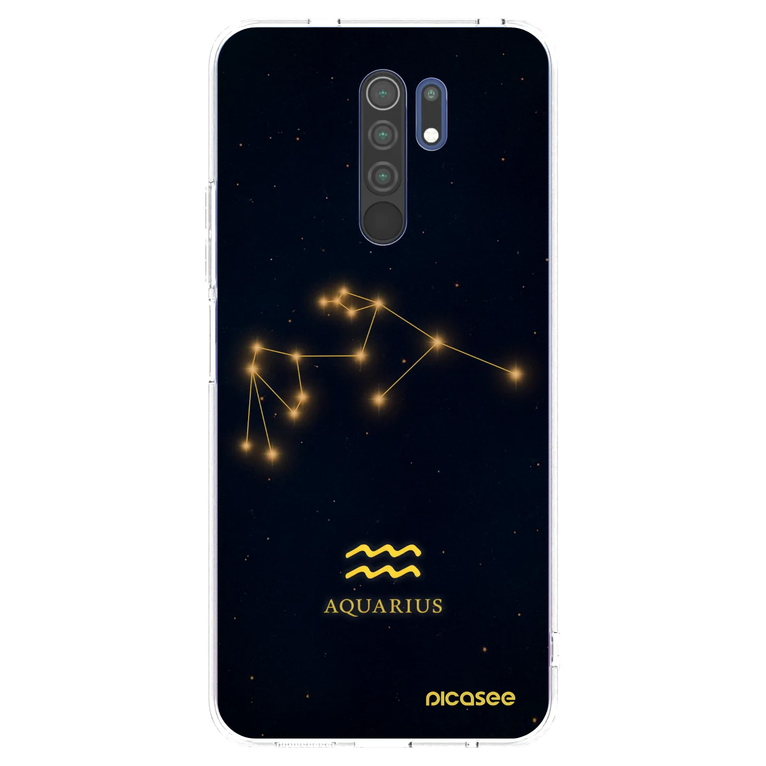 Picasee Xiaomi Redmi 9 Hülle - Transparentes Silikon - AQUARIUS