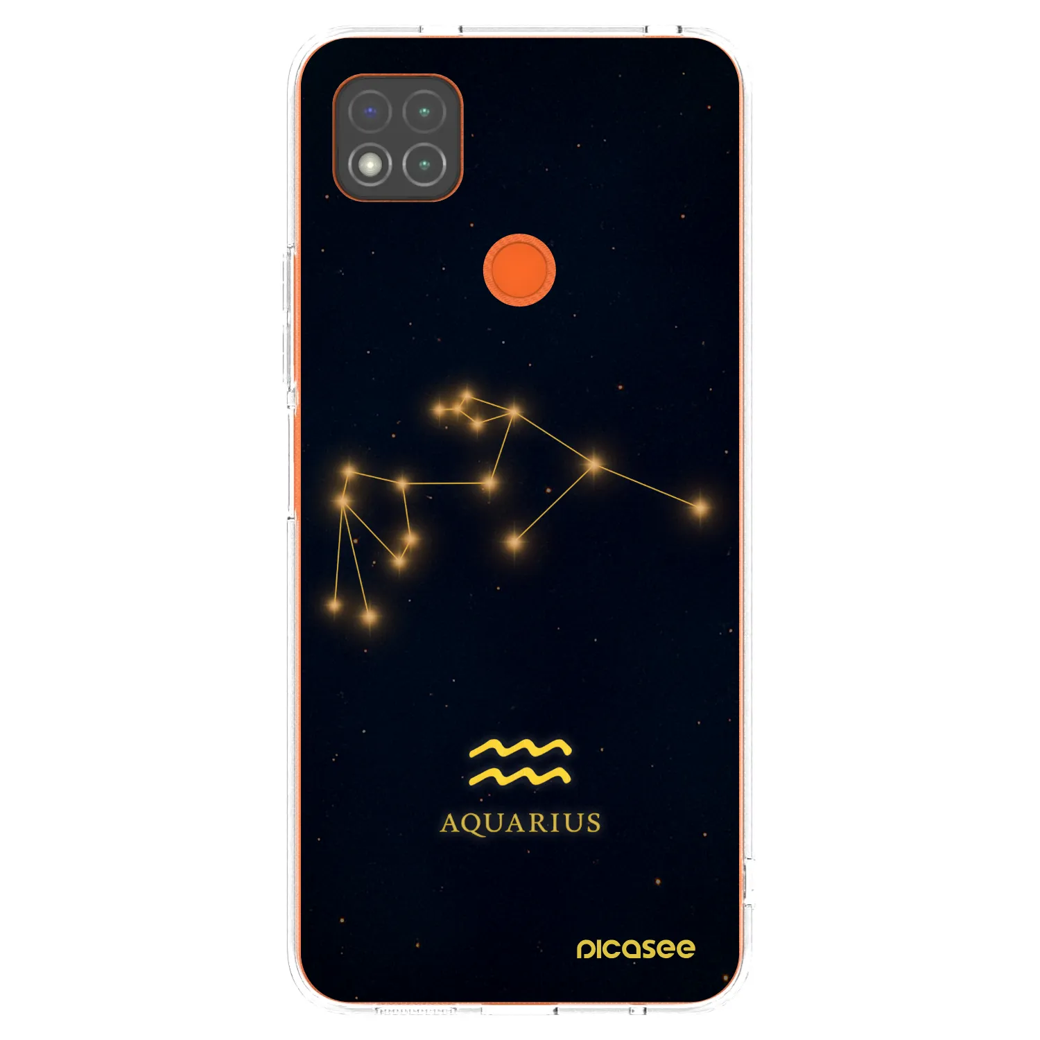 Picasee Xiaomi Redmi 9C Hülle - Transparentes Silikon - AQUARIUS