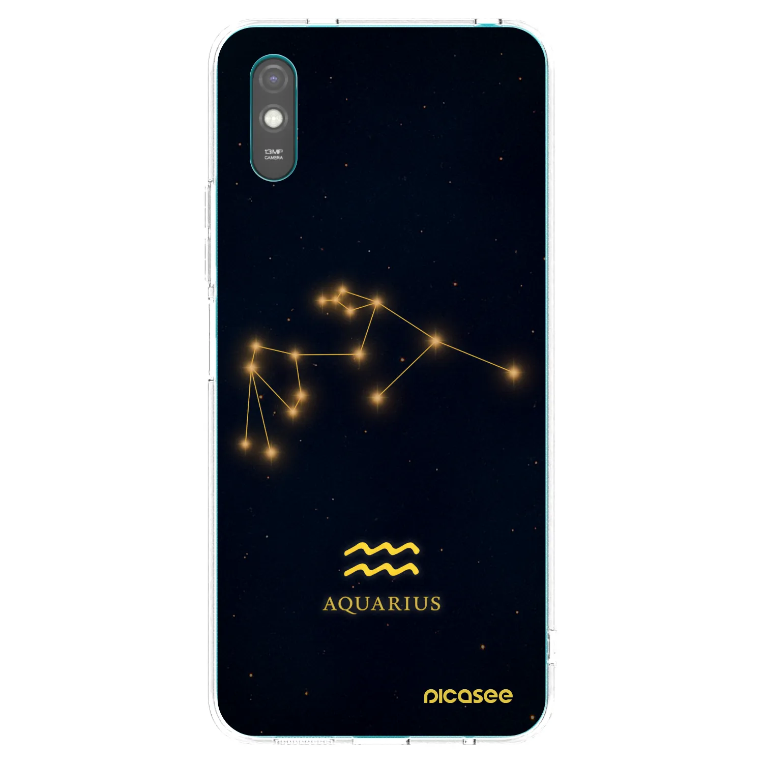 Picasee Xiaomi Redmi 9A Hülle - Transparentes Silikon - AQUARIUS