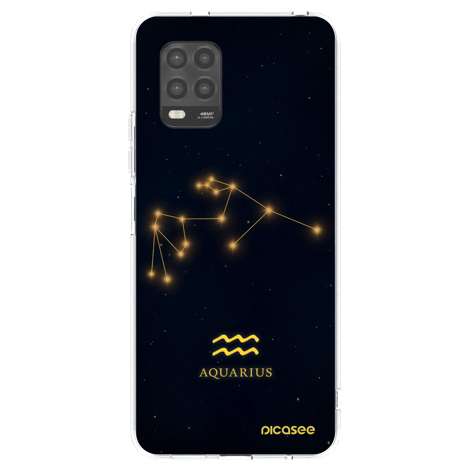 Picasee Xiaomi Mi 10 Lite Hülle - Transparentes Silikon - AQUARIUS