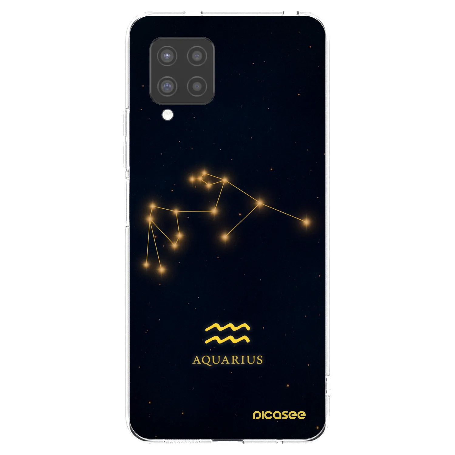 Picasee Samsung Galaxy A42 A426B Hülle - Transparentes Silikon - AQUARIUS