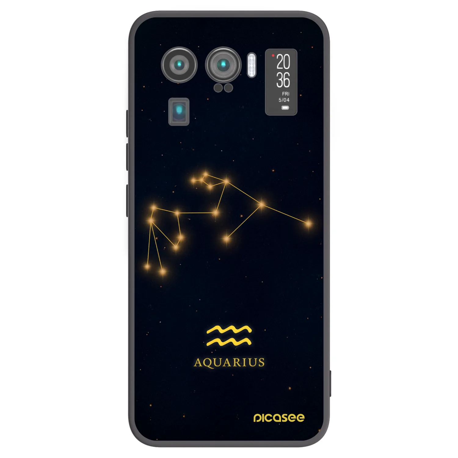 Picasee Xiaomi Mi 11 Ultra Hülle - Schwarzes Silikon - AQUARIUS