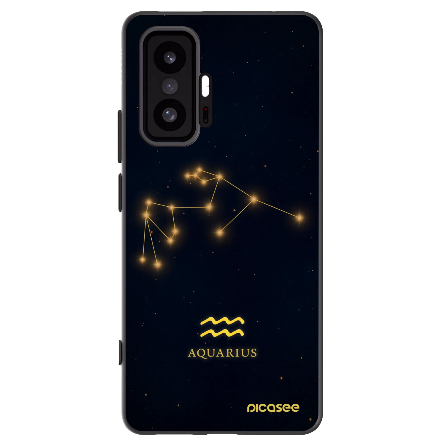 Picasee Xiaomi 11T Hülle - Schwarzes Silikon - AQUARIUS