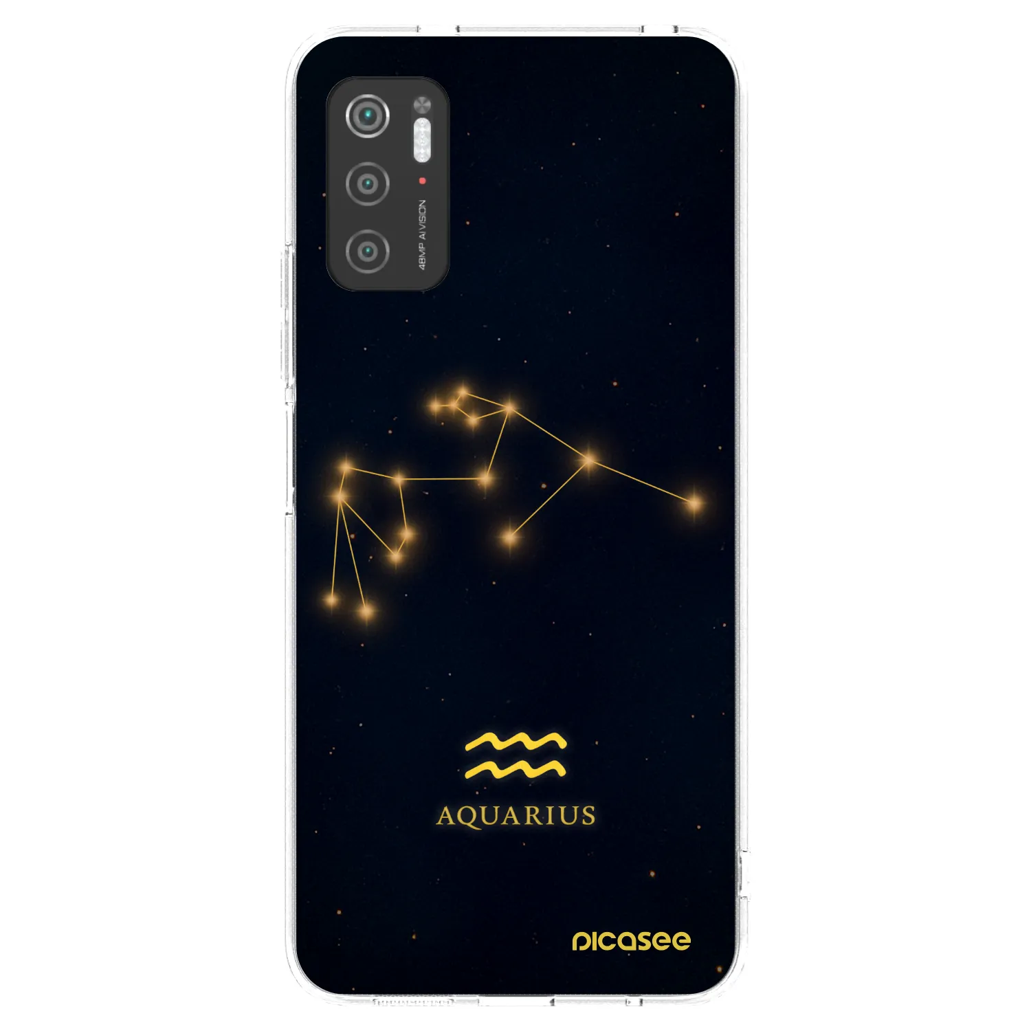 Picasee Xiaomi Poco M3 Pro 5G Hülle - Transparentes Silikon - AQUARIUS