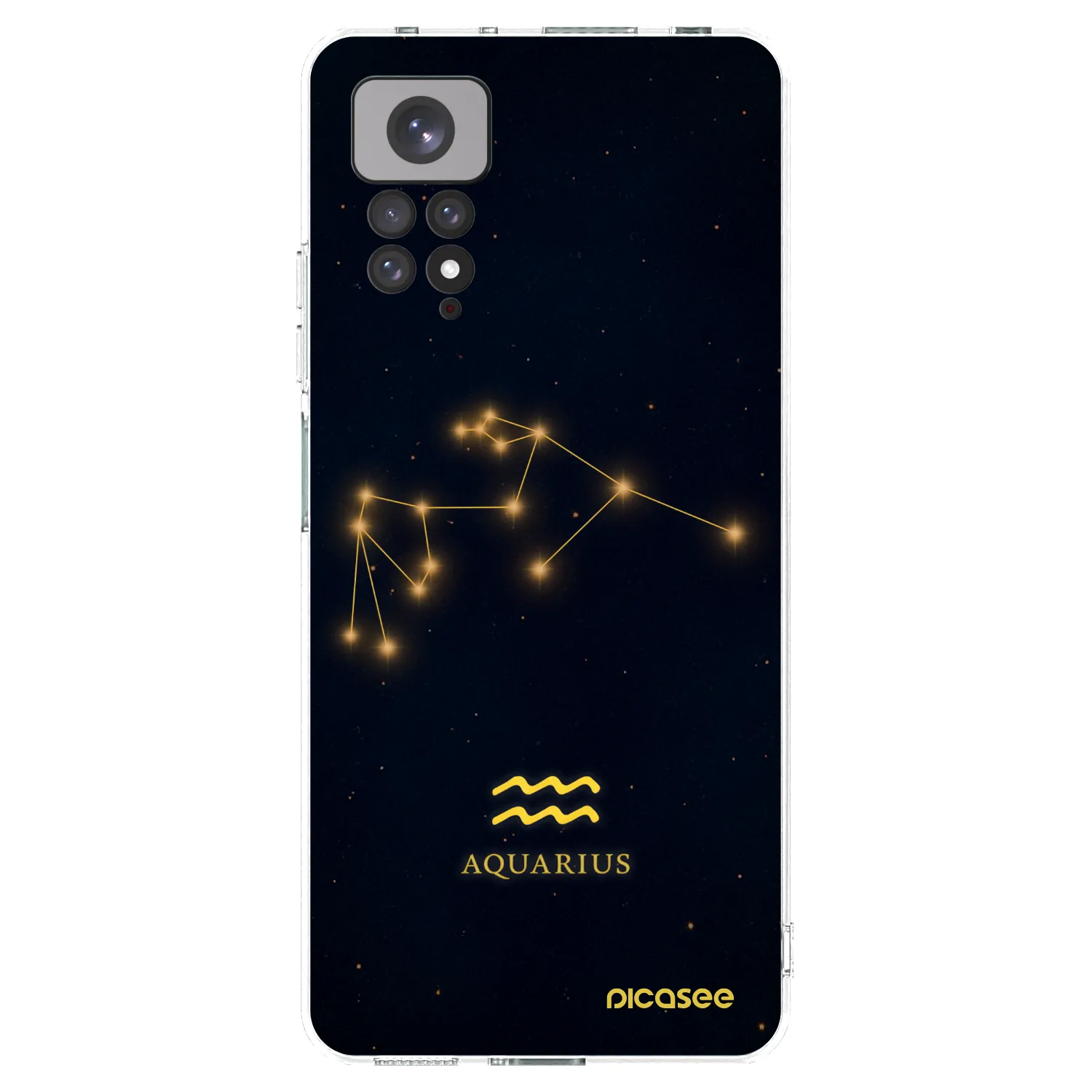 Picasee Xiaomi Redmi Note 11S 4G Hülle - Transparentes Silikon - AQUARIUS