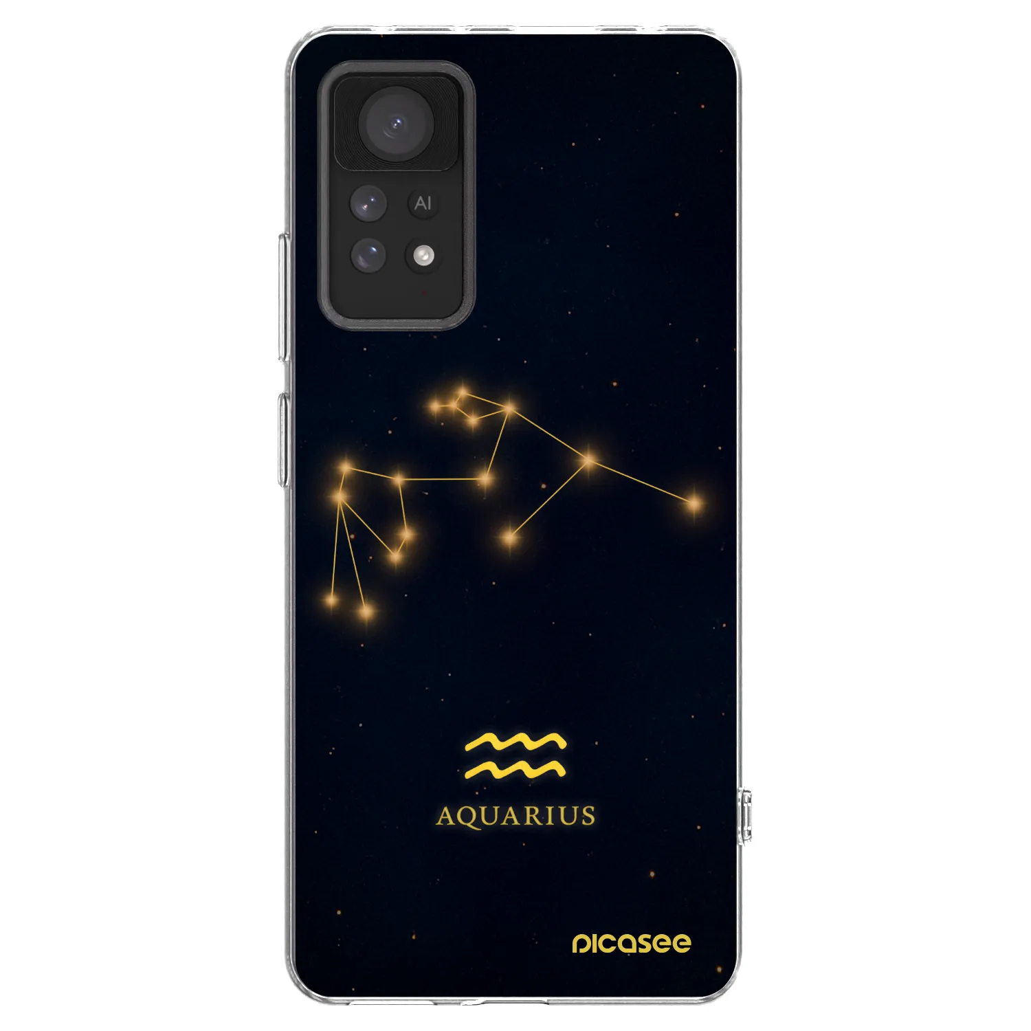 Picasee Xiaomi Redmi Note 11 Pro 5G Hülle - Transparentes Silikon - AQUARIUS