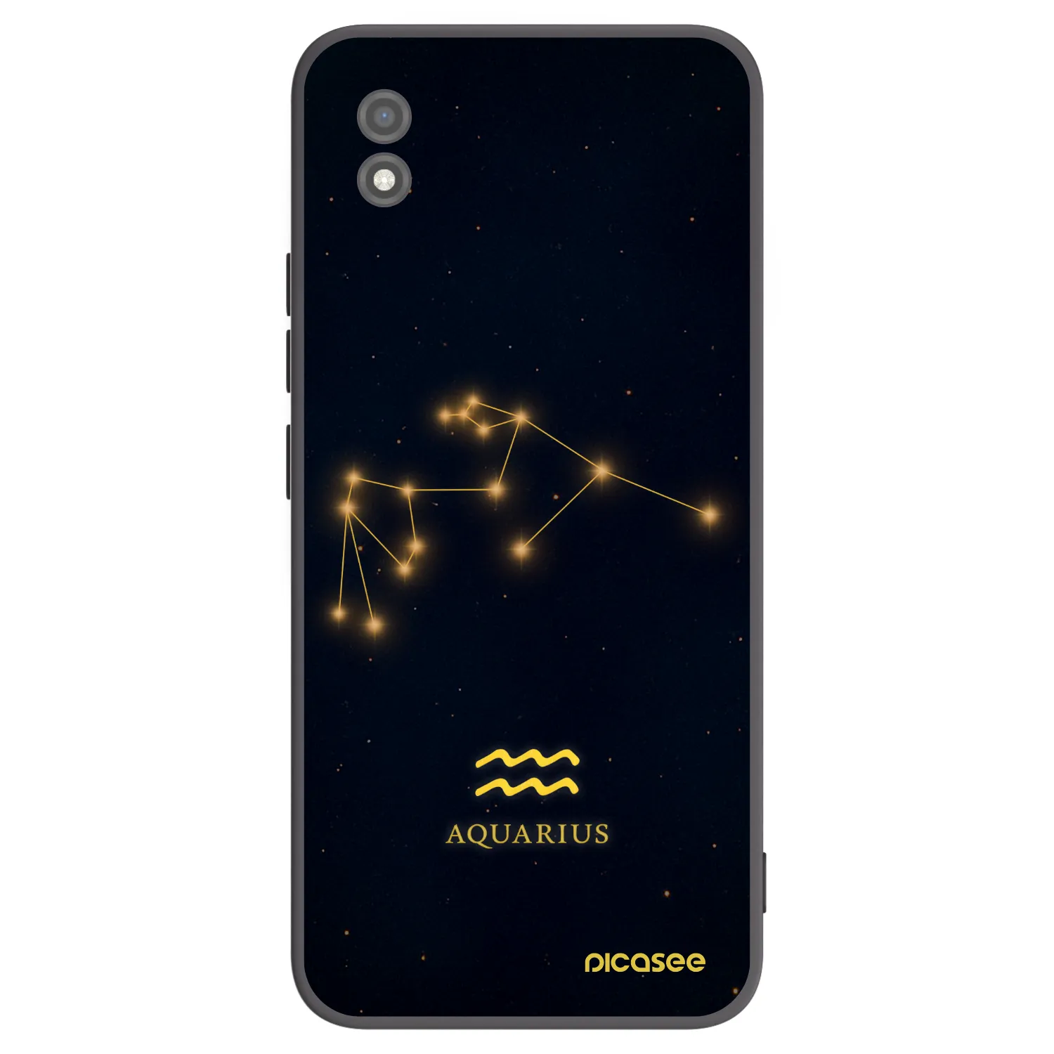 Picasee Realme C11 (2021) Hülle - Schwarzes Silikon - AQUARIUS