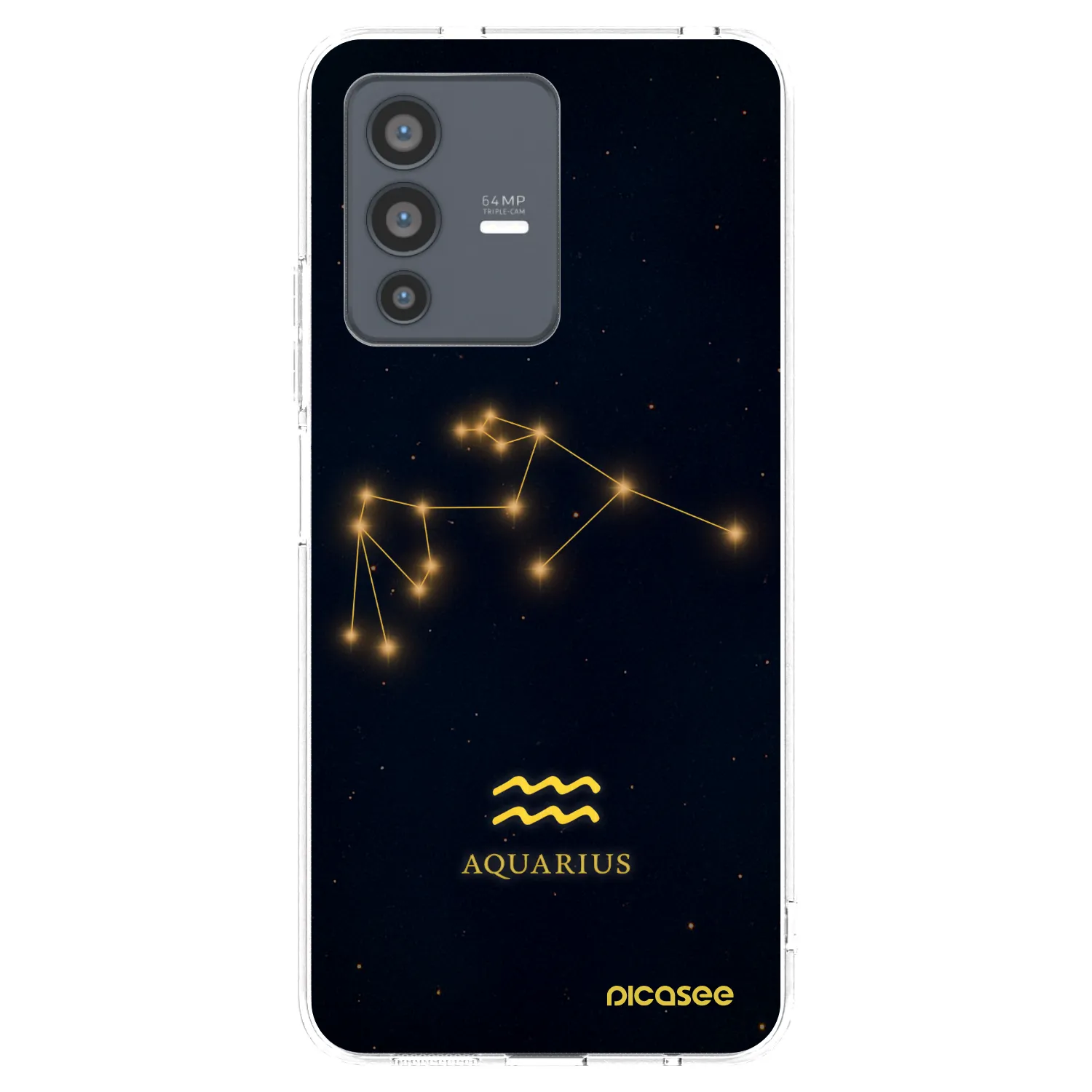 Picasee Vivo V23 5G Hülle - Transparentes Silikon - AQUARIUS