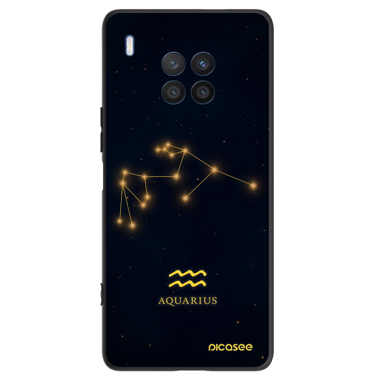 Picasee Honor 50 Lite Hülle - Schwarzes Silikon - AQUARIUS