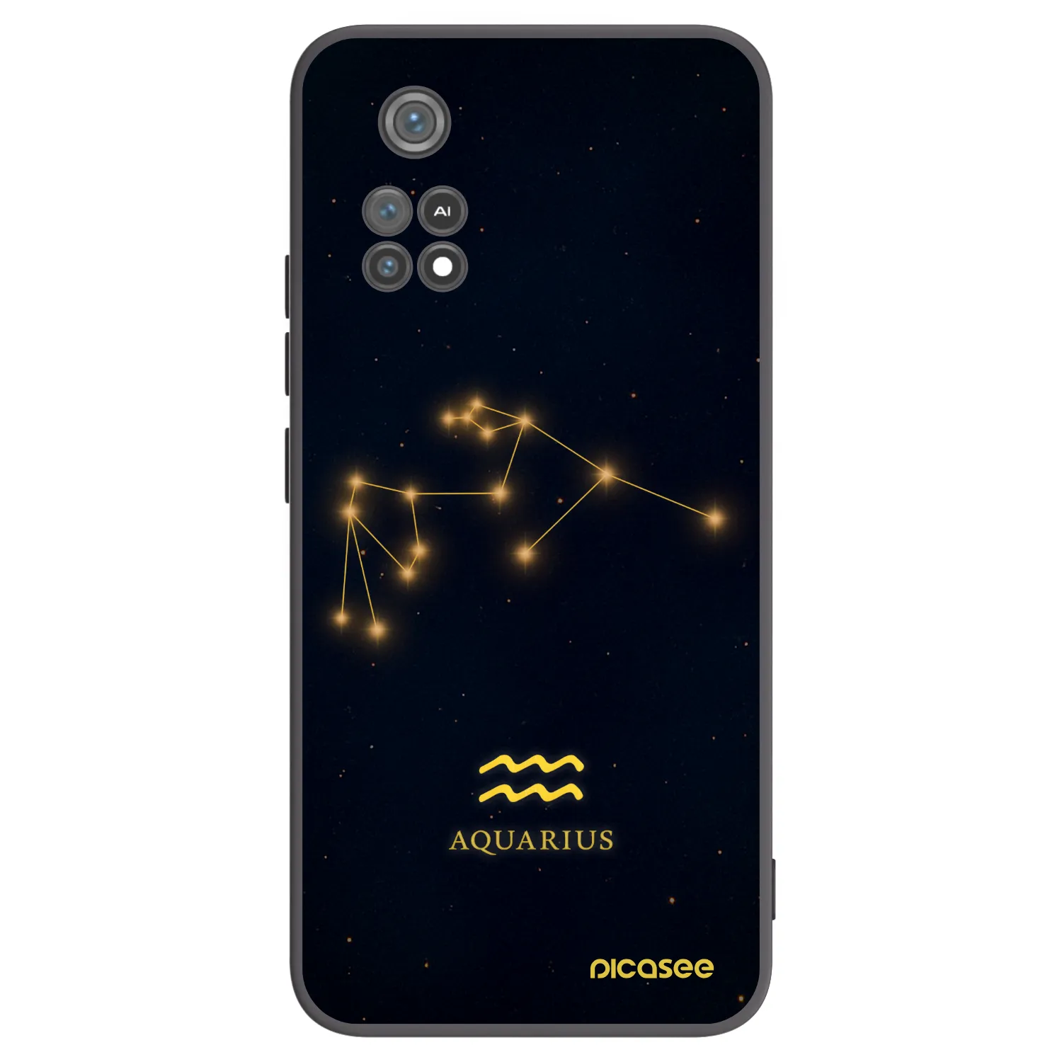 Picasee Xiaomi Poco M4 Pro Hülle - Schwarzes Silikon - AQUARIUS