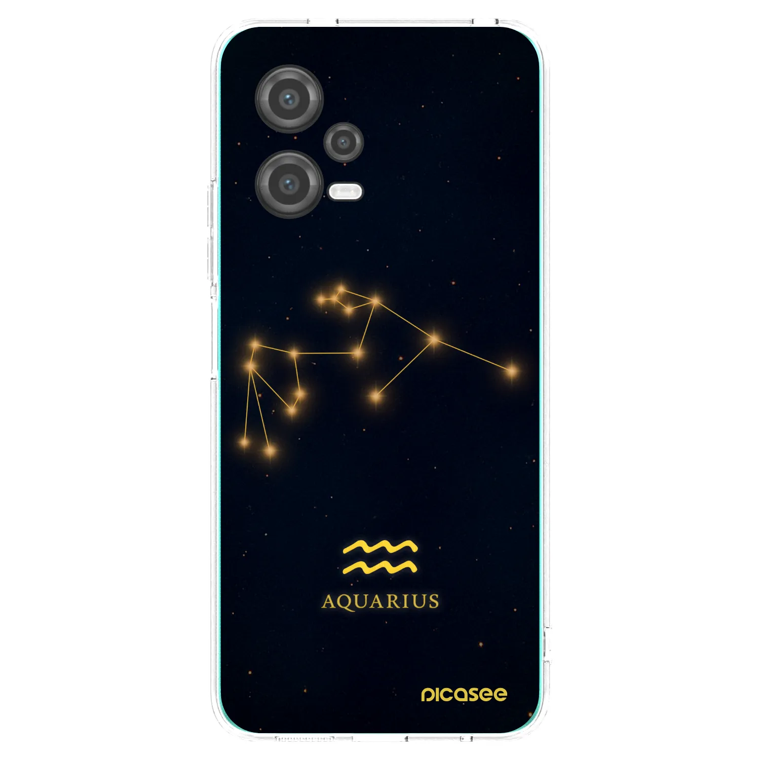 Picasee Xiaomi Poco X5 Hülle - Transparentes Silikon - AQUARIUS