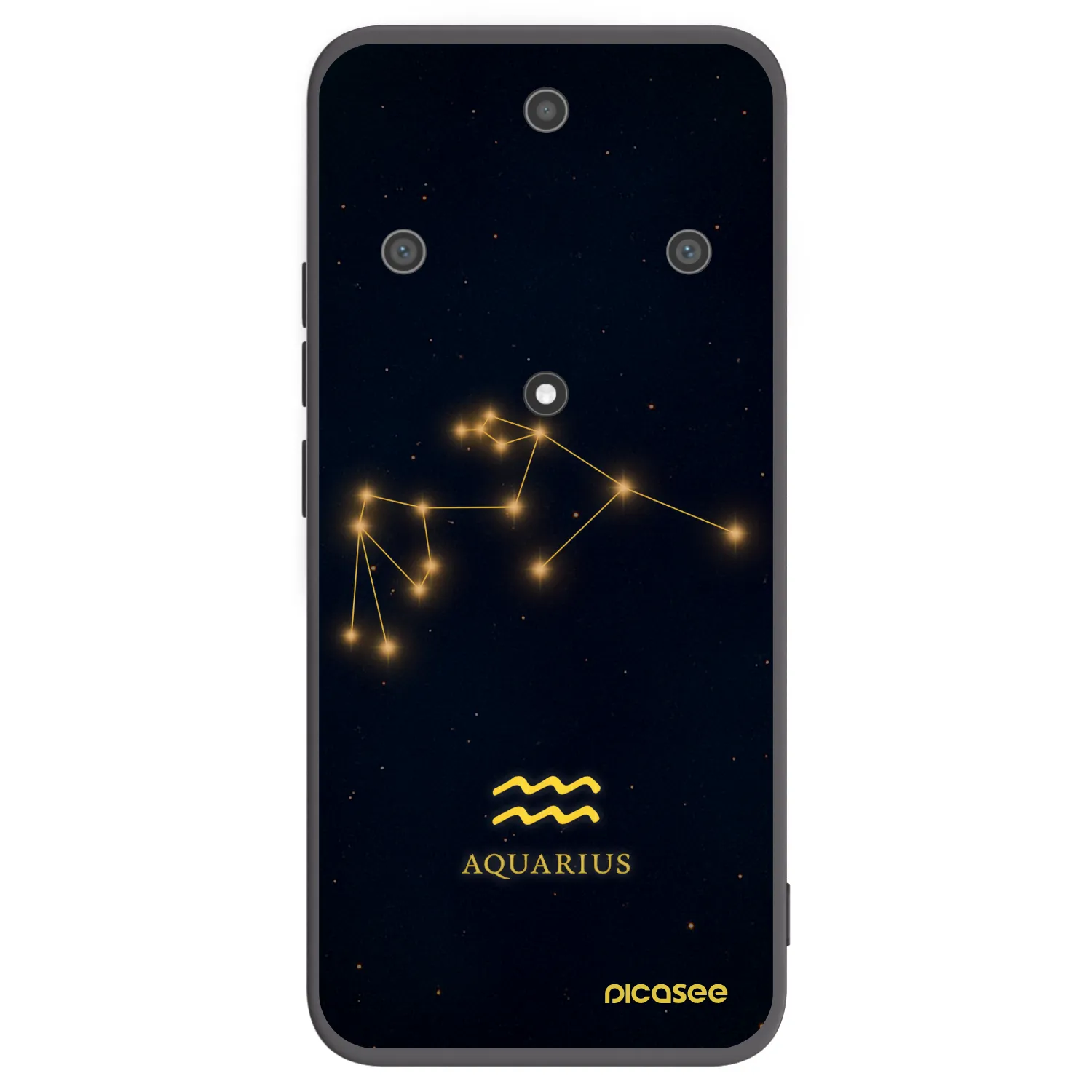 Picasee Honor Magic5 Lite 5G Hülle - Schwarzes Silikon - AQUARIUS