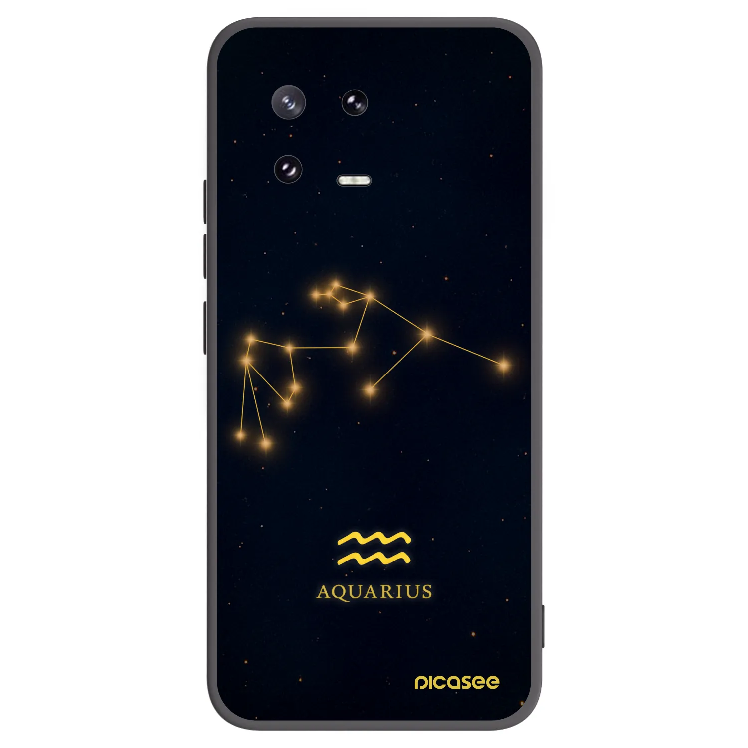 Picasee Xiaomi 13 Pro Hülle - Schwarzes Silikon - AQUARIUS