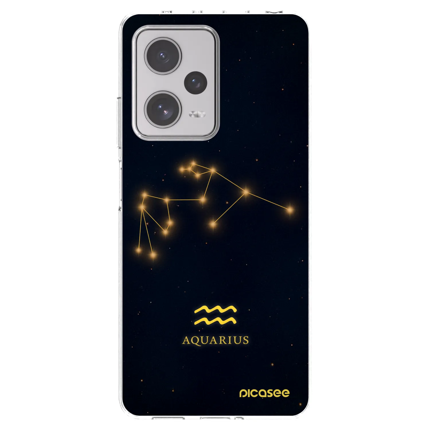 Picasee Xiaomi Redmi Note 12 Pro+ 5G Hülle - Transparentes Silikon - AQUARIUS