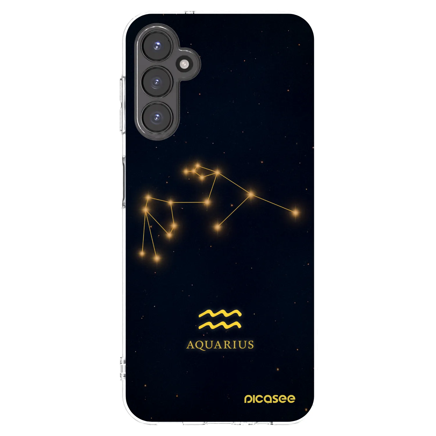 Picasee Samsung Galaxy A14 4G A145R Hülle - Transparentes Silikon - AQUARIUS