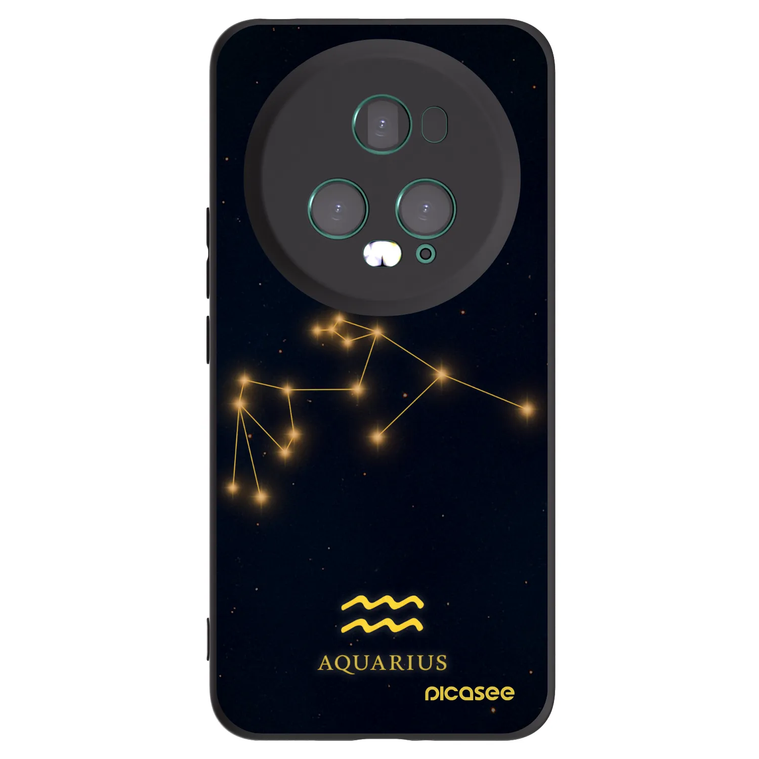 Picasee Honor Magic5 Pro Hülle - Schwarzes Silikon - AQUARIUS