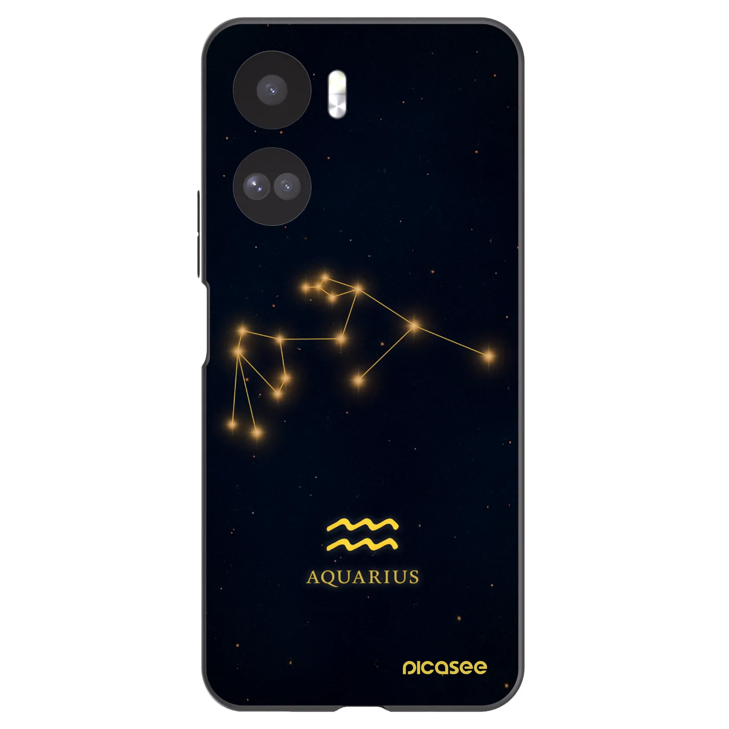 Picasee Honor 90 Lite 5G Hülle - Schwarzes Silikon - AQUARIUS