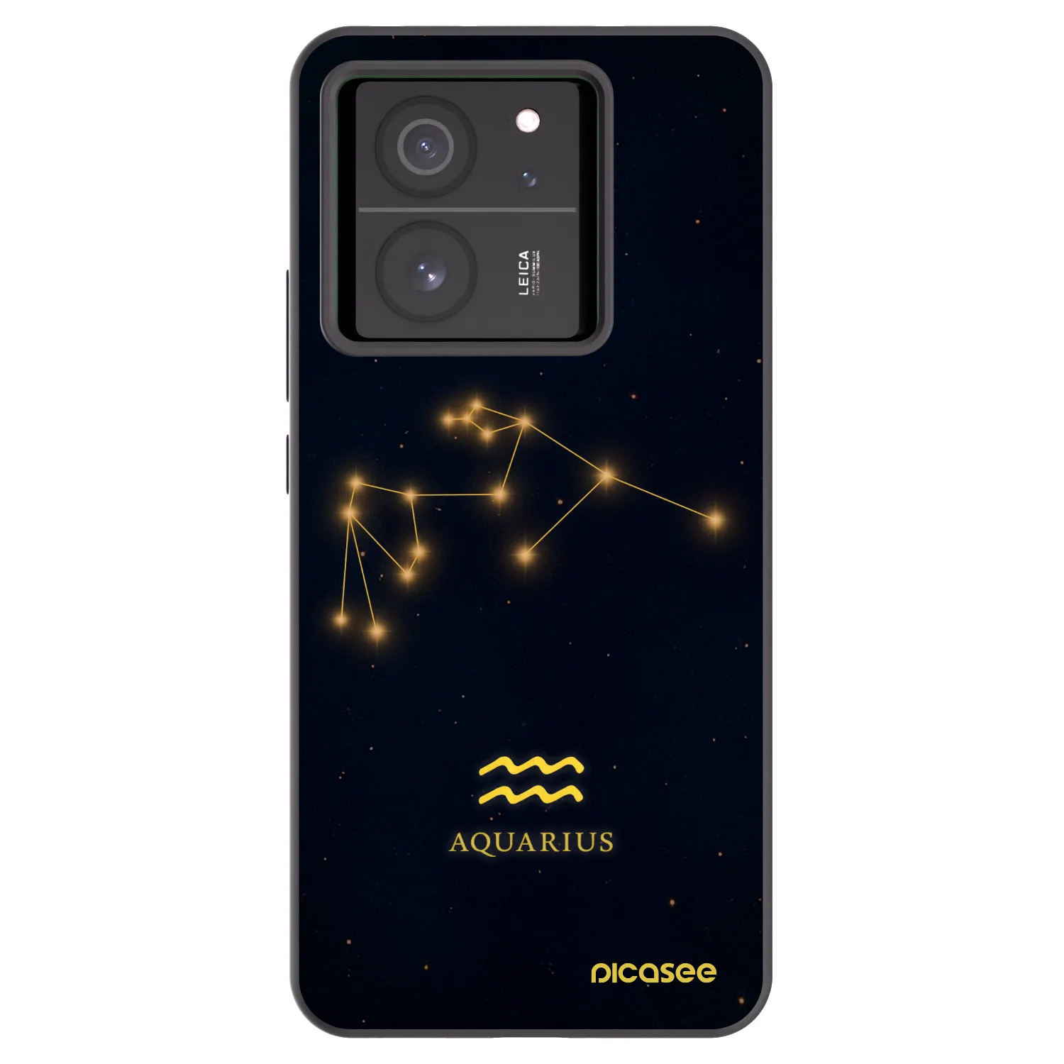 Picasee Xiaomi 13T Pro Hülle - Schwarzes Silikon - AQUARIUS