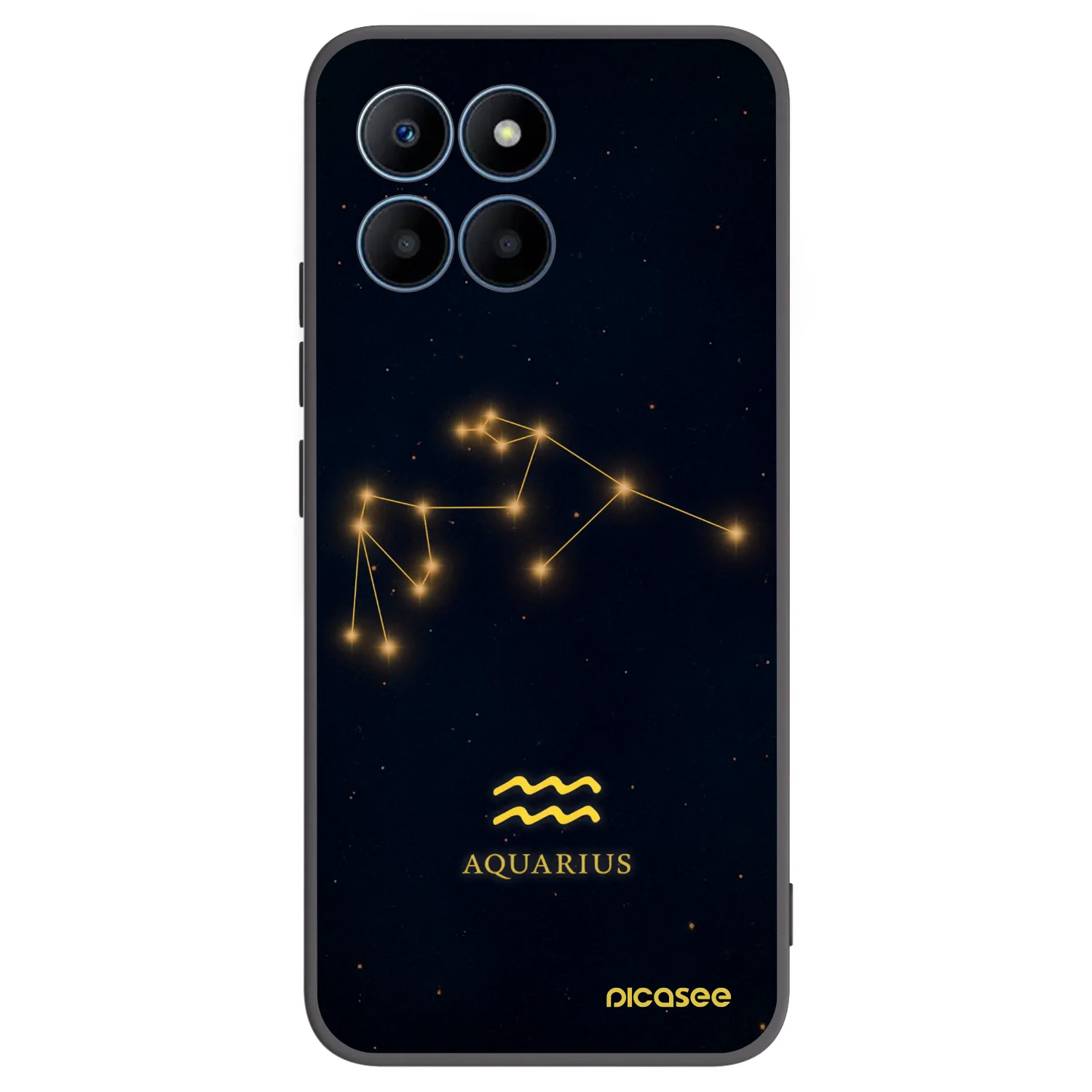 Picasee Honor 70 Lite Hülle - Schwarzes Silikon - AQUARIUS