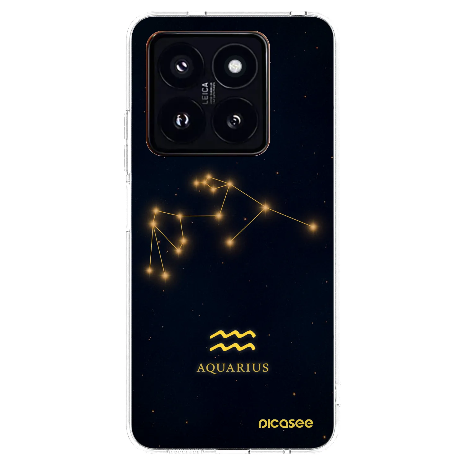 Picasee Xiaomi 14 Pro Hülle - Transparentes Silikon - AQUARIUS