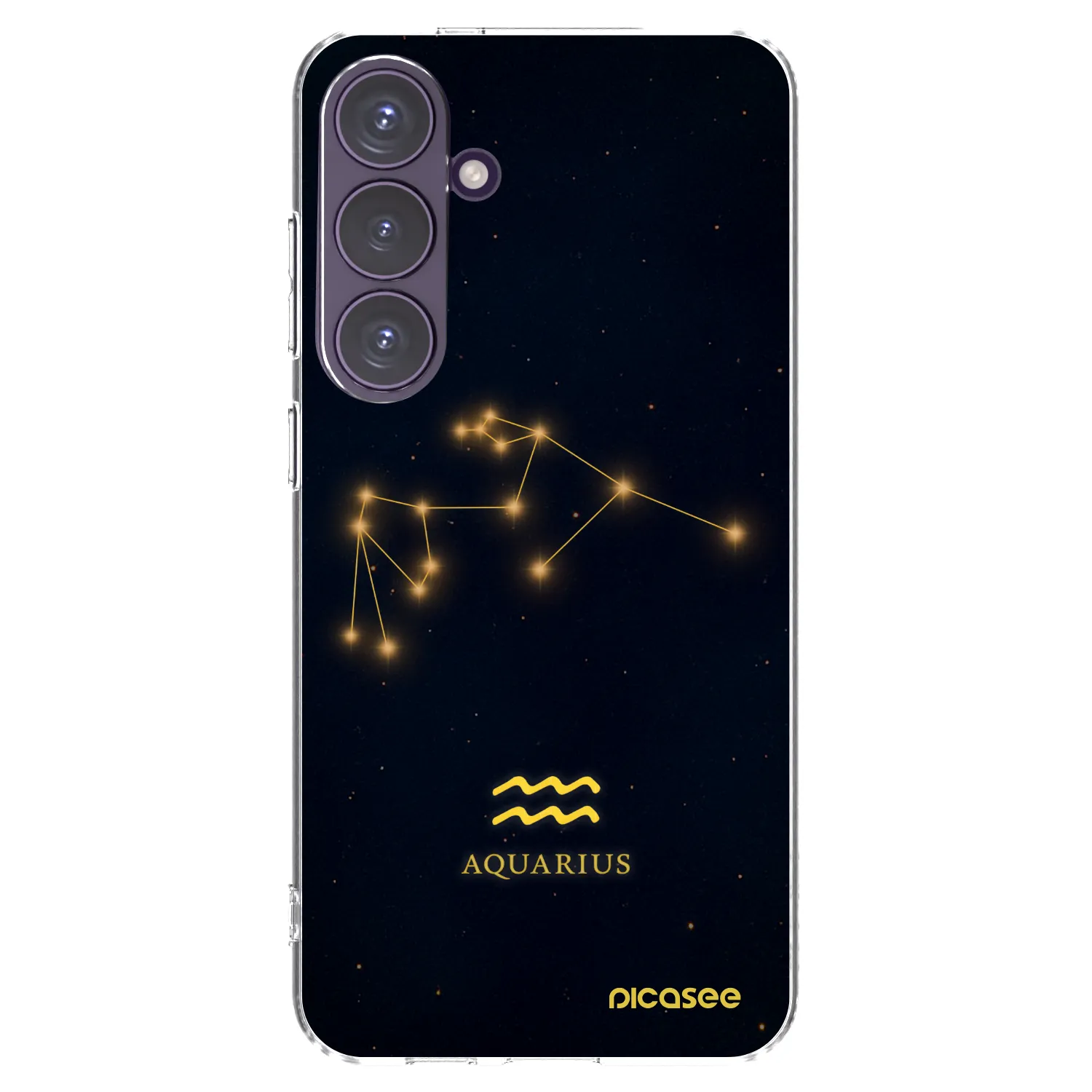 Picasee Samsung Galaxy S24+ S926B 5G Hülle - Transparentes Silikon - AQUARIUS