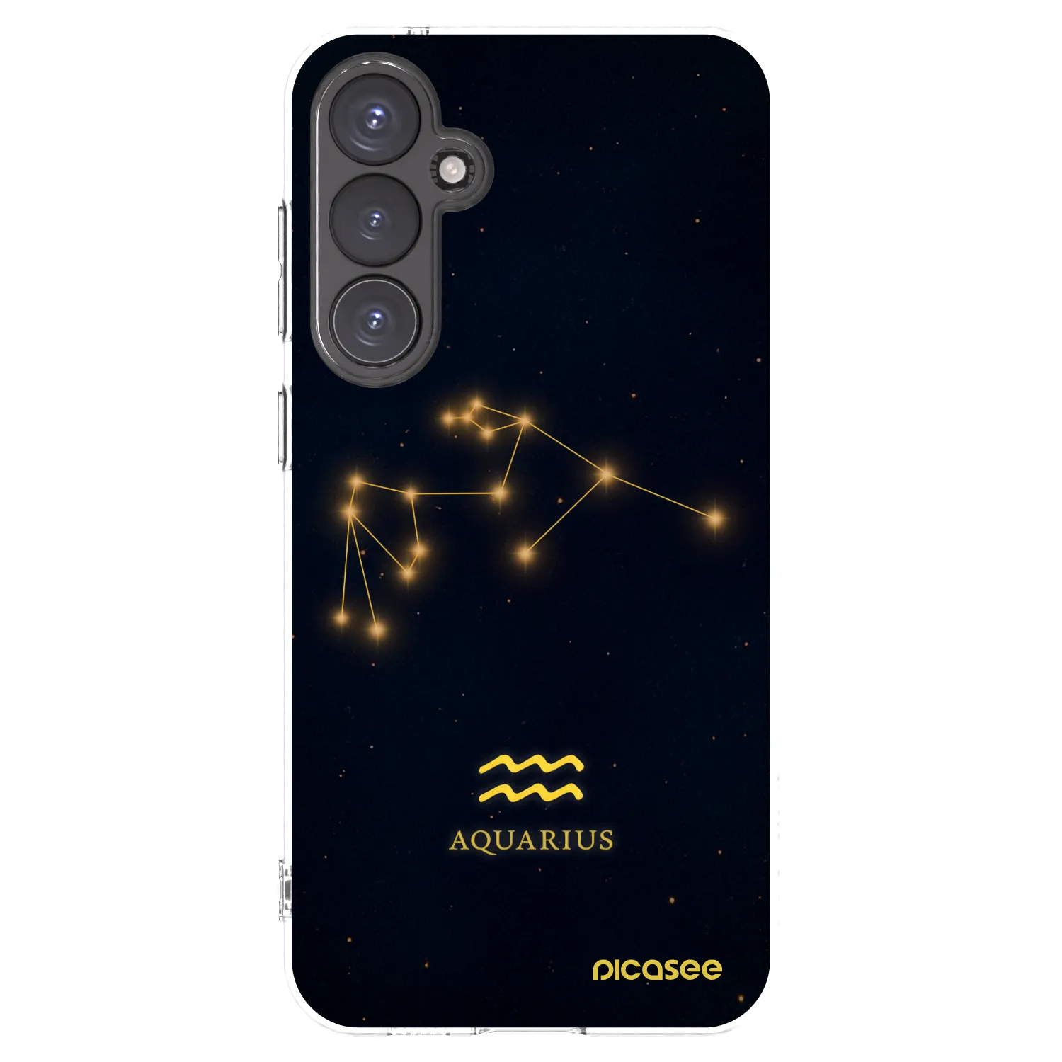Picasee Samsung Galaxy S23 FE S711B Hülle - Transparentes Silikon - AQUARIUS
