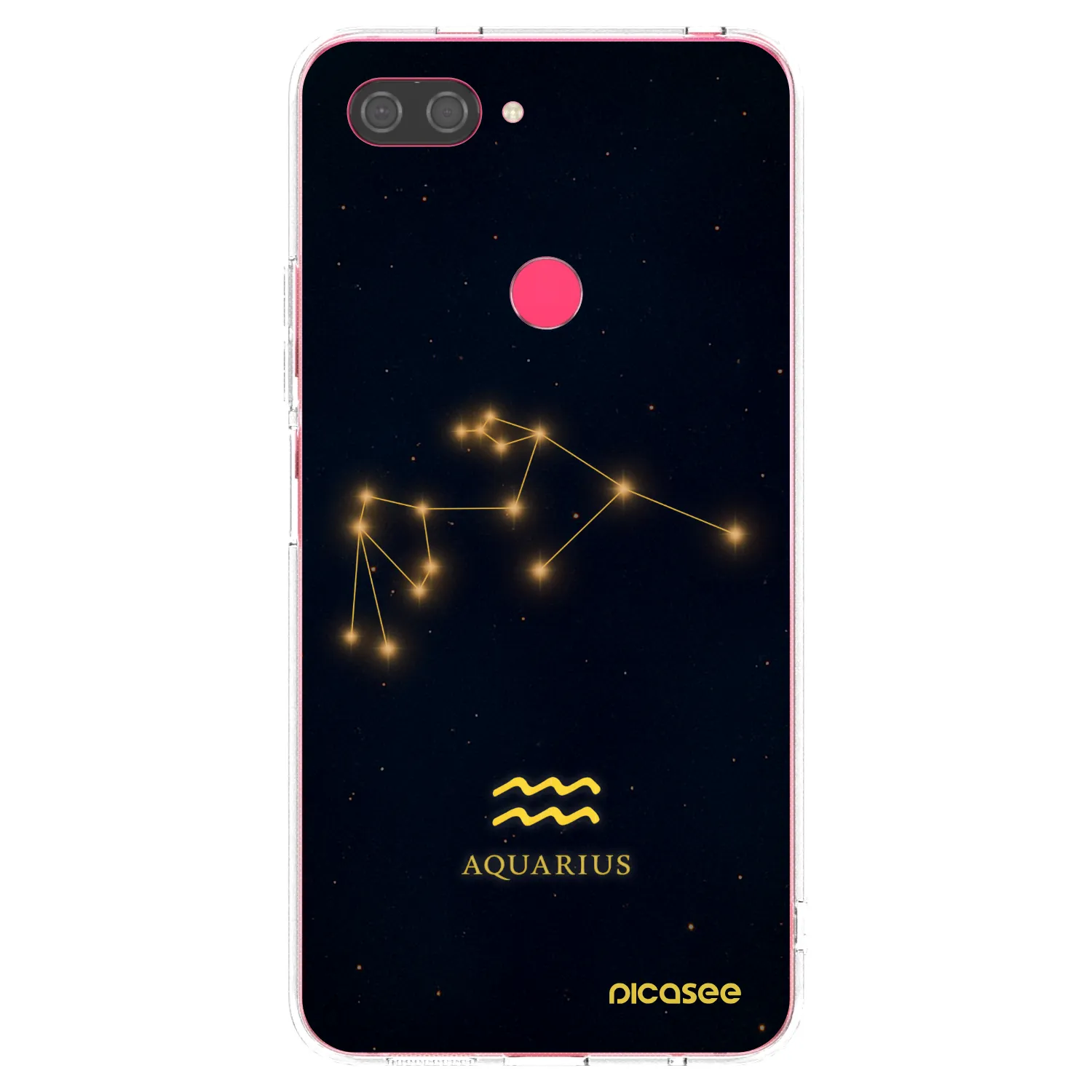 Picasee Xiaomi Mi 8 Lite Hülle - Transparentes Silikon - AQUARIUS