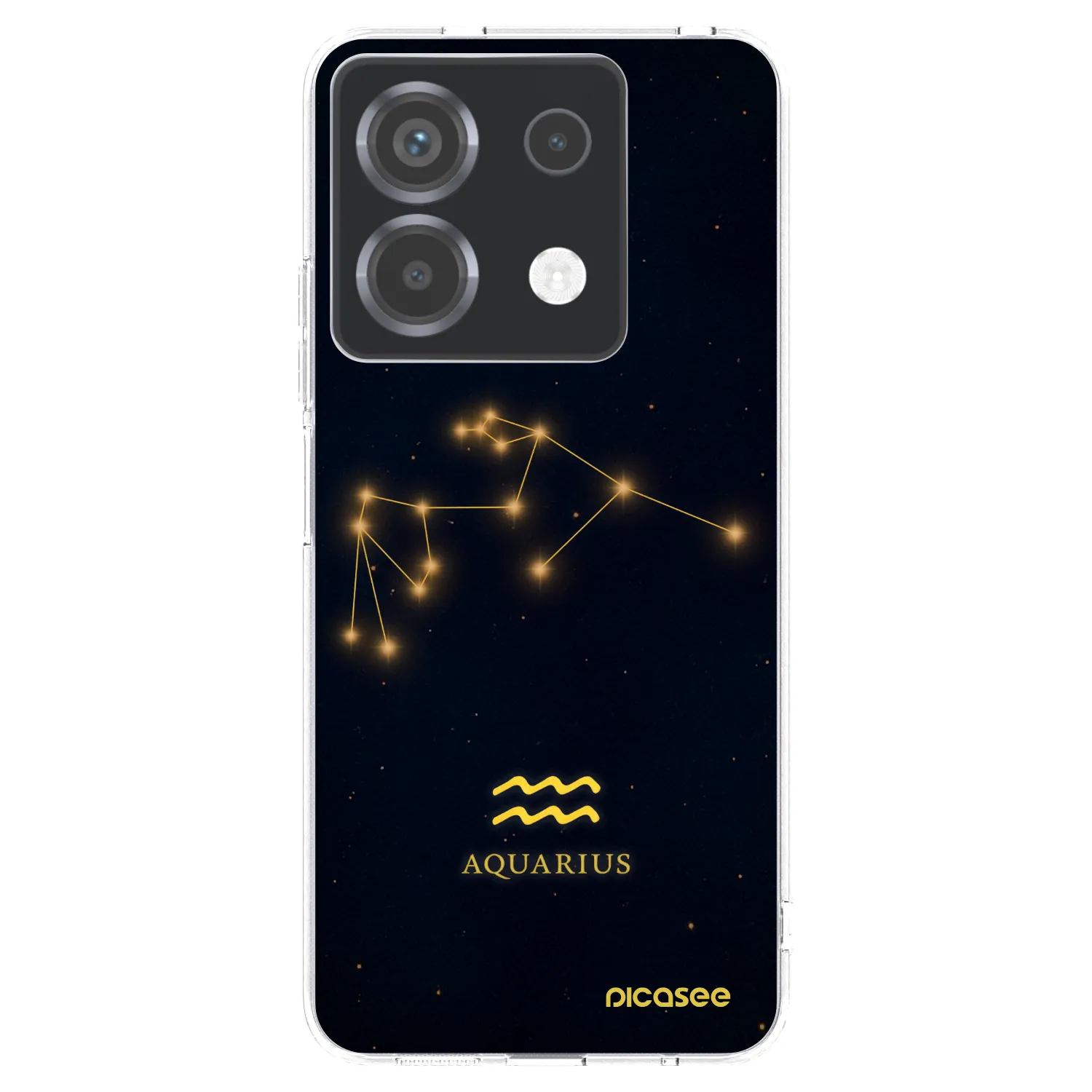 Picasee Xiaomi Poco X6 Hülle - Transparentes Silikon - AQUARIUS