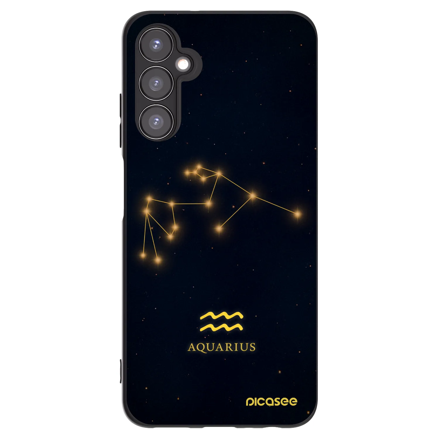 Picasee Samsung Galaxy A05s A057G Hülle - Schwarzes Silikon - AQUARIUS