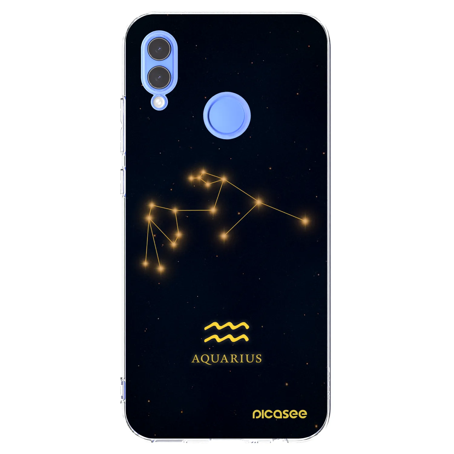 Picasee Huawei P Smart 2019 Hülle - Transparentes Silikon - AQUARIUS