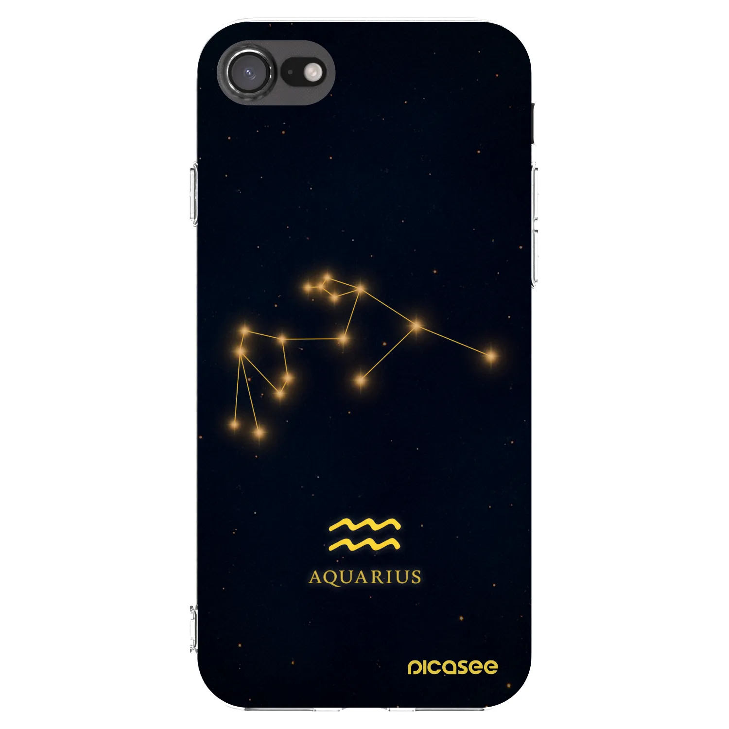 Picasee Apple iPhone 7 Hülle - Transparentes Silikon - AQUARIUS