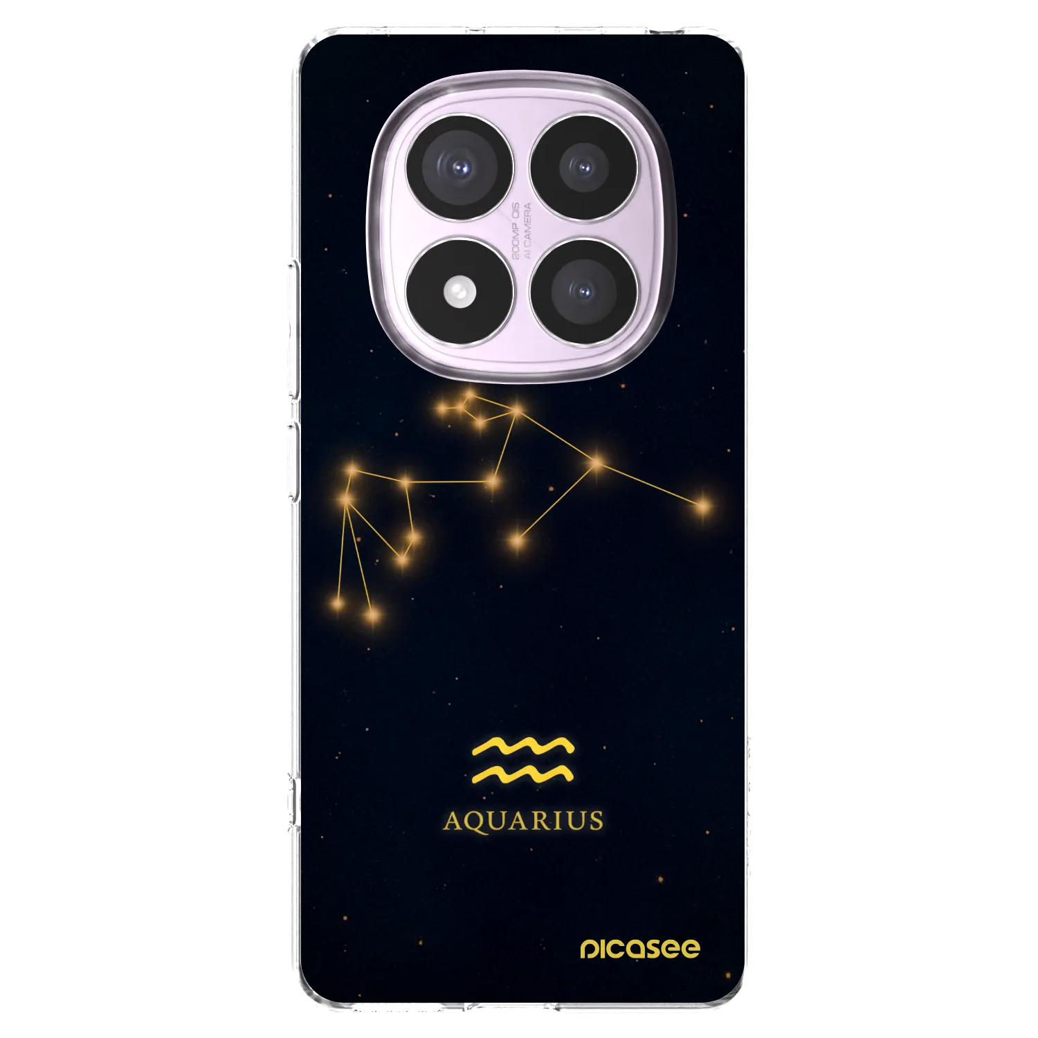 Picasee Xiaomi Redmi Note 14 Pro 5G Hülle - Transparentes Silikon - AQUARIUS