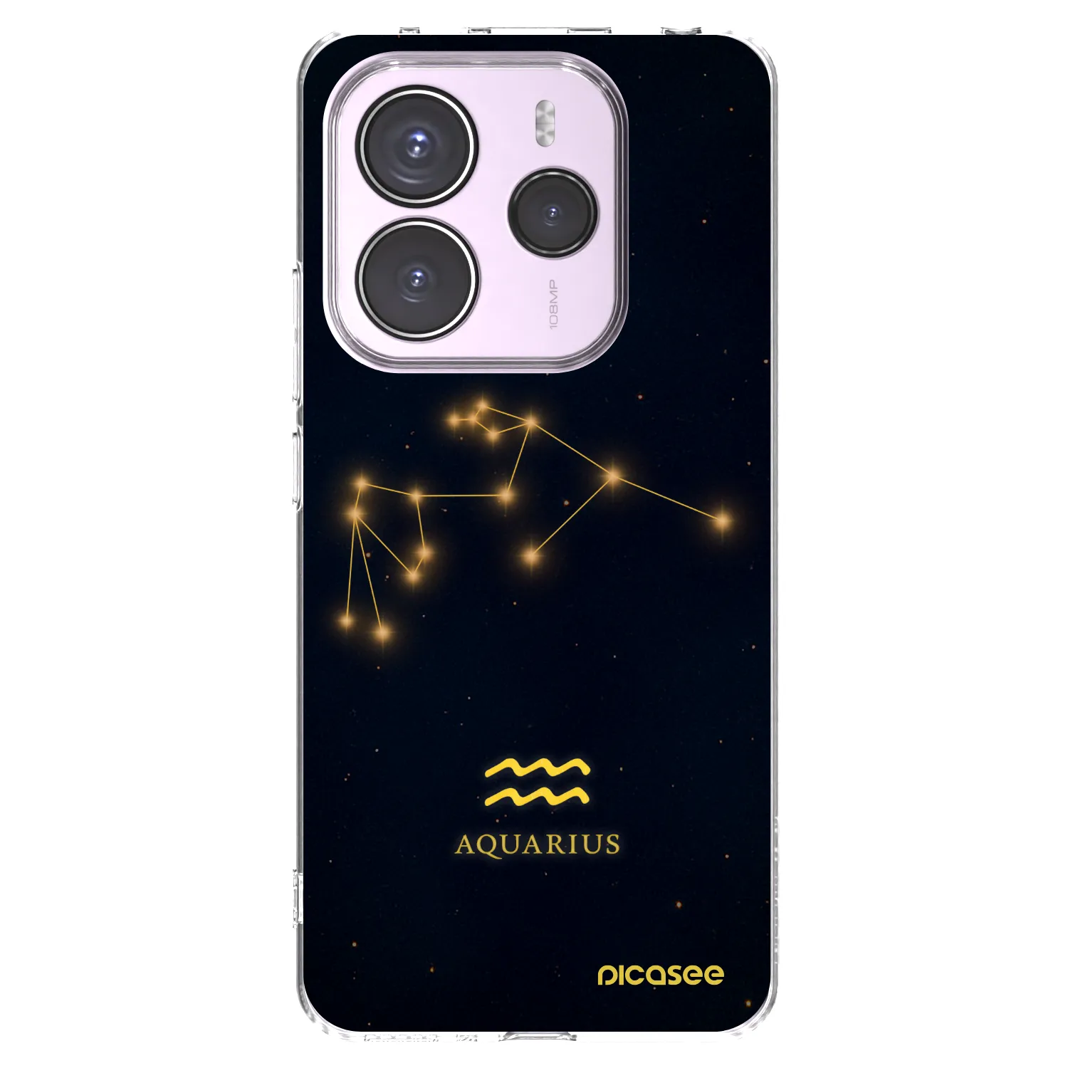 Picasee Xiaomi Redmi Note 14 5G Hülle - Transparentes Silikon - AQUARIUS