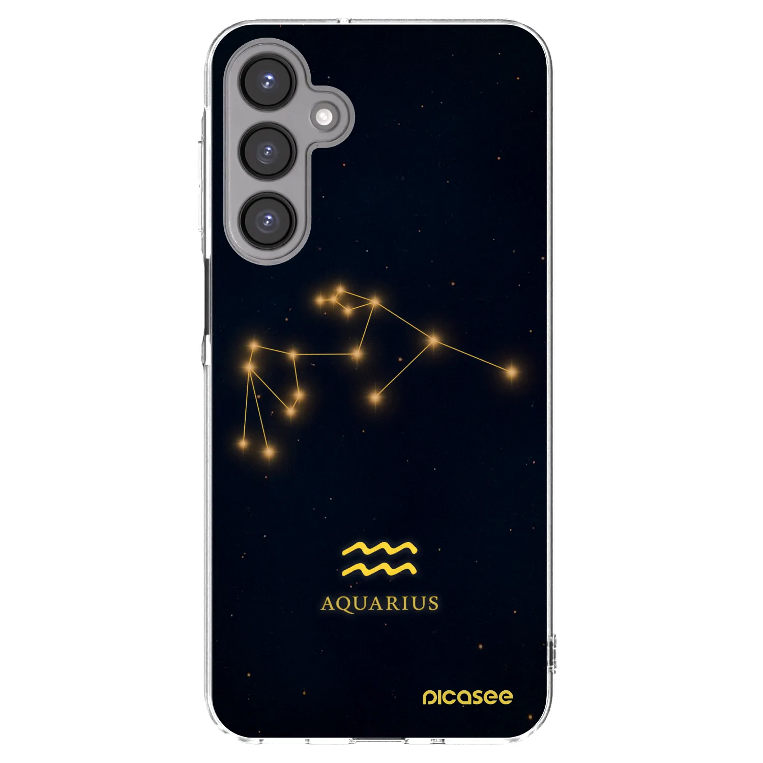 Picasee Samsung Galaxy A16 5G Hülle - Transparentes Silikon - AQUARIUS