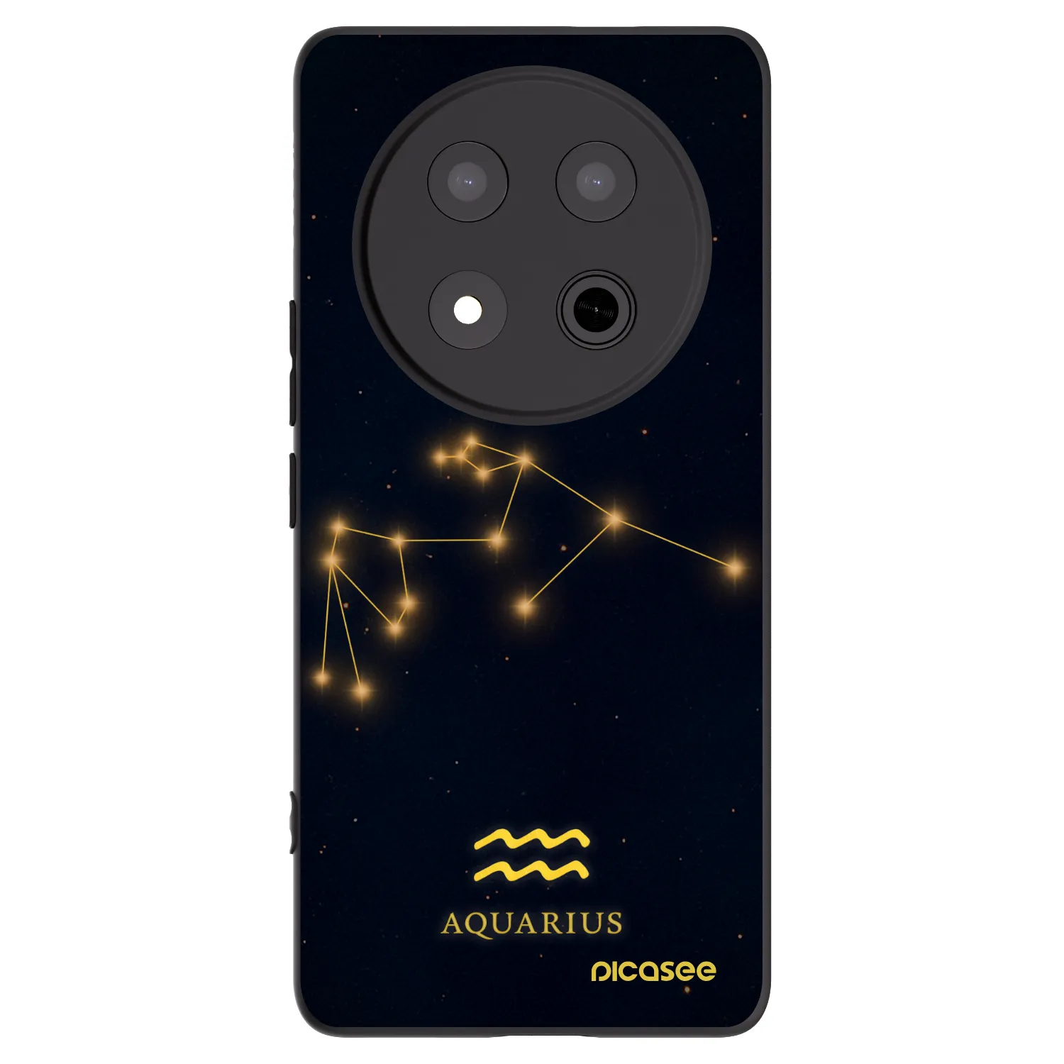 Picasee Honor Magic7 Lite 5G Hülle - Schwarzes Silikon - AQUARIUS