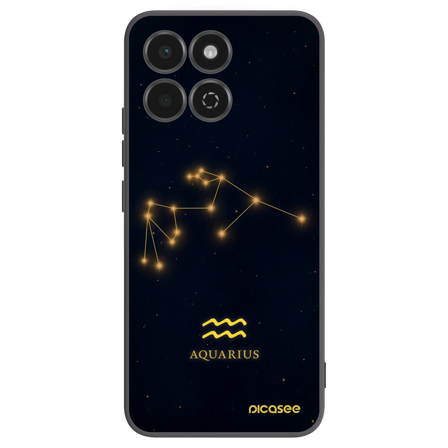 Picasee Honor 200 Smart 5G Hülle - Schwarzes Silikon - AQUARIUS