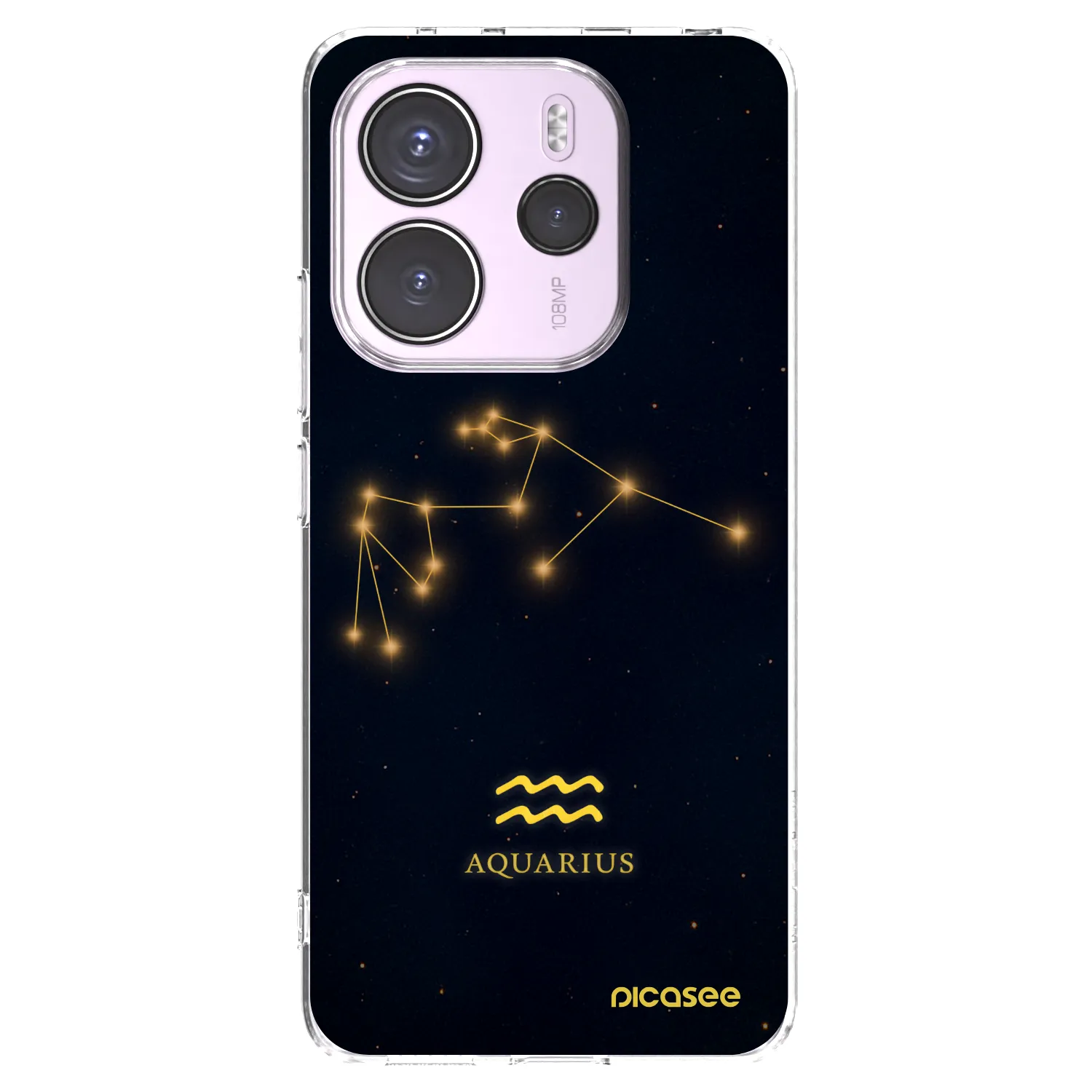 Picasee Xiaomi Redmi Note 14 4G Hülle - Transparentes Silikon - AQUARIUS