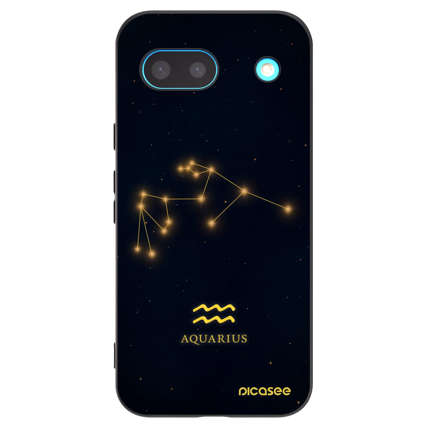 Picasee Google Pixel 8 Hülle - Schwarzes Silikon - AQUARIUS